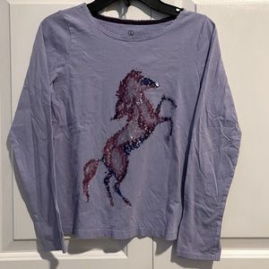 Lands End kids long sleeve t shirt size 10-12